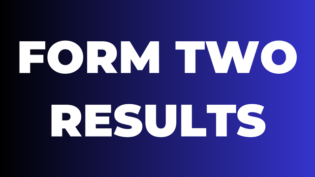 Form Two Results 2025