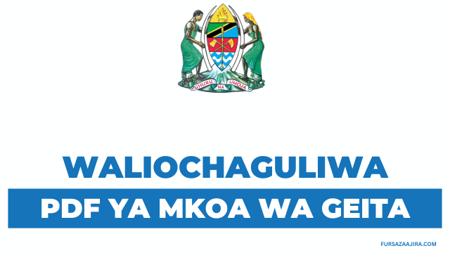 Waliochaguliwa Kidato cha Tano 2025 Geita PDF
