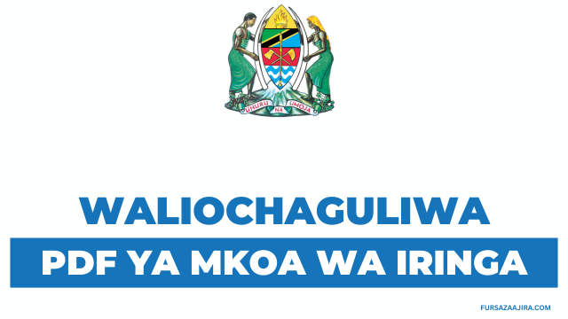 Waliochaguliwa Kidato cha Tano 2025 Iringa PDF